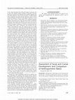 Research paper thumbnail of Assessment of facial and cranial development and comparison of anthropometric ratios