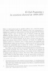 Research paper thumbnail of El Club progresista y la coyuntura electoral de 1849-1851