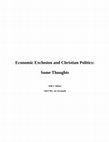 Economic Exclusion and Christian Politics: Some Thoughts Cover Page