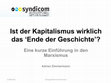 Research paper thumbnail of Ist der Kapitalismus wirklich das Ende der Geschichte? Eine kurze Einführung in den Marxismus