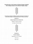 Research paper thumbnail of Food Security in the Context of Climate Change in Martadi VDC of Bajura District of Far-Western Region, Nepal