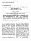 Research paper thumbnail of Variation in essential oils to study the biodiversity in Satureja montana L