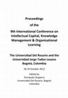 9th International Conference on Intellectual Capital, Knowledge Management & Organisational Learning ( ICICKM 2012)  Cover Page