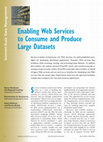 Research paper thumbnail of Enabling web services to consume and produce large datasets