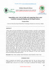 Research paper thumbnail of Impending water crisis in India and comparing clean water standards among developing and developed nations, Archives of Applied Science Research