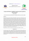 Research paper thumbnail of Treating textile effluents by coagulation – flocculation methods using different dosing compositions