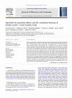 Research paper thumbnail of Age/order of acquisition effects and the cumulative learning of foreign words: A word training study