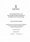 Research paper thumbnail of Word length effects in the left and right cerebral hemispheres: the Right Visual Field Advantage