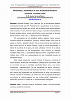 Research paper thumbnail of Periodismo y literatura en la obra de Leonardo Sciascia: hacia una “scrittura-verità” 