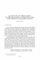 Research paper thumbnail of "El mundo de los libros ilumina el libro del mundo": la literatura como conocimiento en Leonardo Sciascia