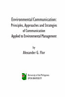 Research paper thumbnail of Environmental Communication