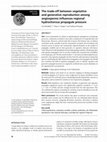 Research paper thumbnail of The trade-off between vegetative and generative reproduction among angiosperms influences regional hydrochorous propagule pressure