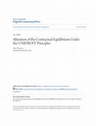 Alteration of the Contractual Equilibrium Under the UNIDROIT Principles Cover Page