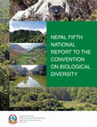 NEPAL FIFTH NATIONAL REPORT TO THE CONVENTION ON BIOLOGICAL DIVERSITY Cover Page