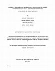 AN IMPACT ASSESSMENT OF MICROFINANCE INSTITUTIONS ON WOMEN ENTREPRENEURS IN SMALL AND MEDIUM ENTERPRISES A CASE STUDY OF SINAPI ABA TRUST BY AYANOU THEOPHILUS ODAME RACHEL SAAH Cover Page