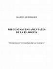 Research paper thumbnail of Martin Heidegger: “Preguntas fundamentales de la Filosofía. ‘Problemas’ escogidos de la ‘Lógica’ ”. Traducción de Pablo Sandoval Villarroel. Prólogo y Edición de Jorge Acevedo Guerra