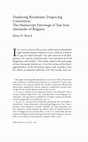 Research paper thumbnail of Displacing Byzantium, Disgracing Convention: The Manuscript Patronage of Tsar Ivan Alexander of Bulgaria