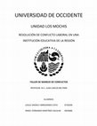 RESOLUCIÓN DE CONFLICTO LABORAL Cover Page