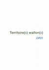 Territoire(s) wallon(s) CPDT Cover Page