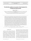 Worldwide patterns in mode of development in calyptraeid gastropods Cover Page