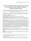 Research paper thumbnail of C-3 Alkyl/Arylalkyl-2,3-dideoxy Hex2-enopyranosides as Antitubercular Agents: Synthesis, Biological Evaluation, and QSAR Study