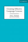 In Creating Effective Language Lessons authors Jack C Cover Page