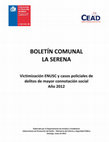 BOLETÍN COMUNAL LA SERENA Cover Page