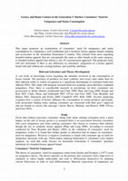 Research paper thumbnail of Luxury and Haute Couture In the Generation Y Market: Consumers' Need for Uniqueness and Status Consumption