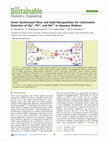 Green synthesized silver and gold nanoparticles for colorimetric detection of heavy metal ions Cover Page