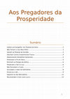 John Piper Aos Pregadores da Prosperidade impressao Cover Page