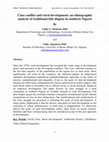 Research paper thumbnail of Class conflict and rural development: an ethnographic analysis of traditional title dispute in southern Nigeria