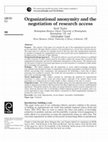 Research paper thumbnail of Organizational anonymity and the negotiation of research access