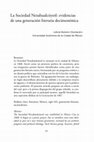 Research paper thumbnail of “La Sociedad Nezahualcóyotl: evidencias de una generación literaria decimonónica”,