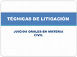 JUICIOS ORALES EN MATERIA CIVIL Cover Page