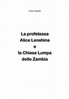 La profetessa Alice Lenshina e la Chiesa Lumpa dello Zambia Cover Page