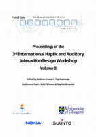 A Pilot study on audio induced pseudo-haptics Cover Page