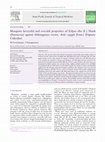 Research paper thumbnail of Mosquito larvicidal and ovicidal properties of Eclipta alba (L.) Hassk (Asteraceae) against chikungunya vector, Aedes aegypti (Linn.) (Diptera: Culicidae