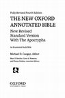 Essays on “The Pentateuch,” “The Historical Books,” “The Poetical Books,” Canon (Hebrew Bible),” “The Jewish Inner-Biblical Interpretation of the Bible,” and “The Premodern Jewish Interpretation of the Bible” for The New Oxford Annotated Bible Cover Page