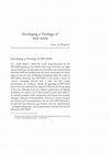 Research paper thumbnail of Developing a Theology of HIV/AIDS