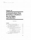 Communications Data Retention: A Pandora's Box for Rights and Liberties? Cover Page