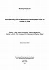 Research paper thumbnail of Food Security and the Millennium Development Goal on Hunger in Asia.