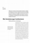 Research paper thumbnail of Wie Veränderungen funktionieren - die 9 Elementarveränderungen