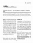 Research paper thumbnail of Minimizing the effect of TBI-related physical sequelae on vocational return