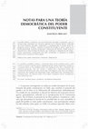 2008: Notas para una teoría democrática del poder constituyente Cover Page