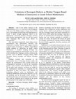 Research paper thumbnail of Variations of Sorsogon Dialects as Mother Tongue-Based Medium of Instruction in Grade School Mathematics