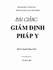 Research paper thumbnail of [18+] Giáo trình Pháp y 