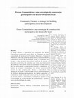 Research paper thumbnail of foros ciudadanos estrategias de construccion participativa  y desarrollo local