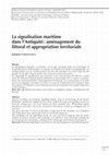 Research paper thumbnail of La signalisation maritime dans l'Antiquité:  Aménagement du littoral et appropriation territoriale