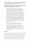 Research paper thumbnail of Mapping ergonomics application to improve SMEs working condition in industrially developing countries