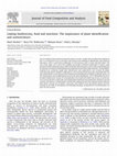 Research paper thumbnail of Linking biodiversity, food and nutrition: The importance of plant identification and nomenclature